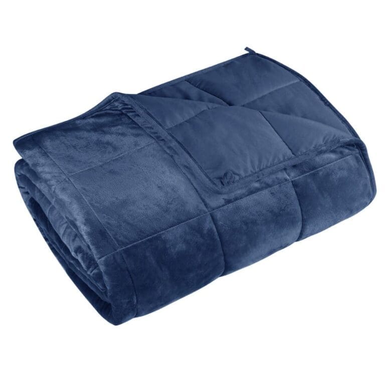 WOLTU – couverture pondérée, bleue, anti-Stress, anti-Stress, douce et apaisante, pour un bon sommeil, en peluche courte, 7/9/11KG 3