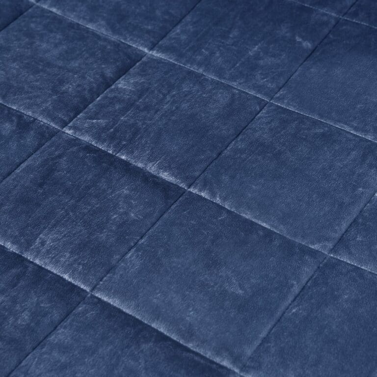 WOLTU – couverture pondérée, bleue, anti-Stress, anti-Stress, douce et apaisante, pour un bon sommeil, en peluche courte, 7/9/11KG 5
