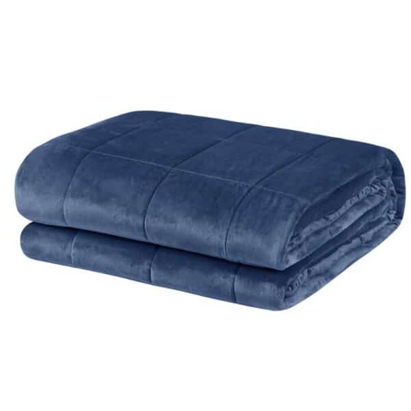 WOLTU – couverture pondérée, bleue, anti-Stress, anti-Stress, douce et apaisante, pour un bon sommeil, en peluche courte, 7/9/11KG 1