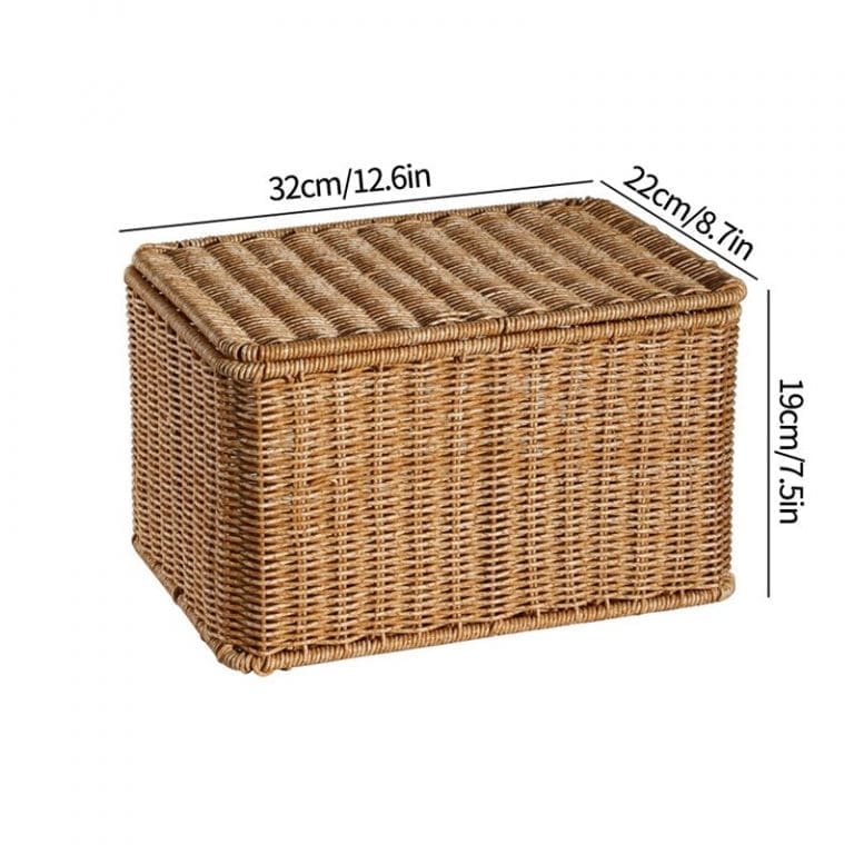Panier en jonc de mer avec couvercle (coffre jonc de mer) 19