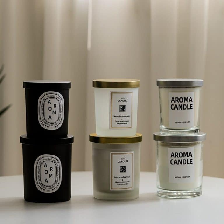 Contenant pour bougie avec couvercle 3