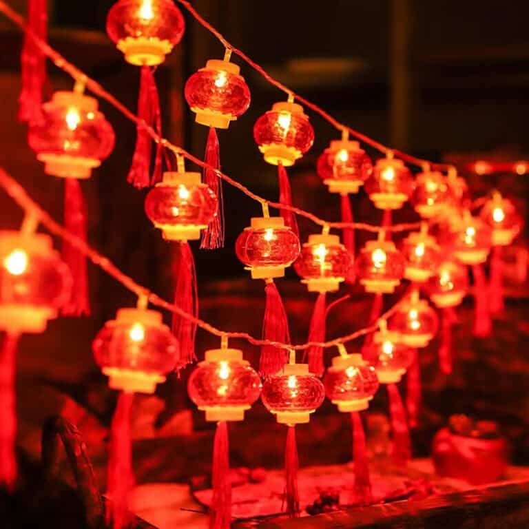 Guirlande lumineuse boules chinoises 15