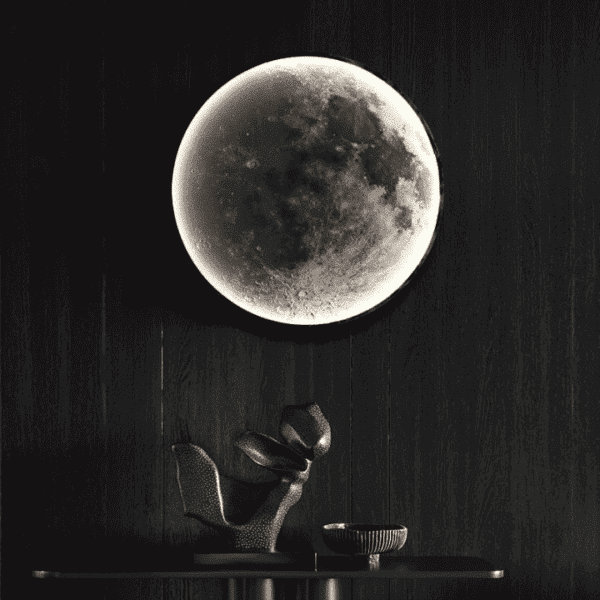Lampe murale lune géante