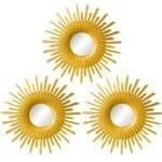 Petit miroir rond doré 8