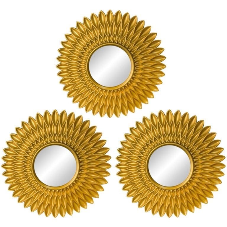 Petit miroir rond doré 7