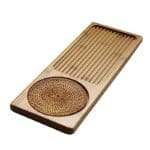Plateau à thé en bambou de haute qualité, plateau à thé solide chinois, Chahai/Table à thé WF, 25x14x3.5cm 6
