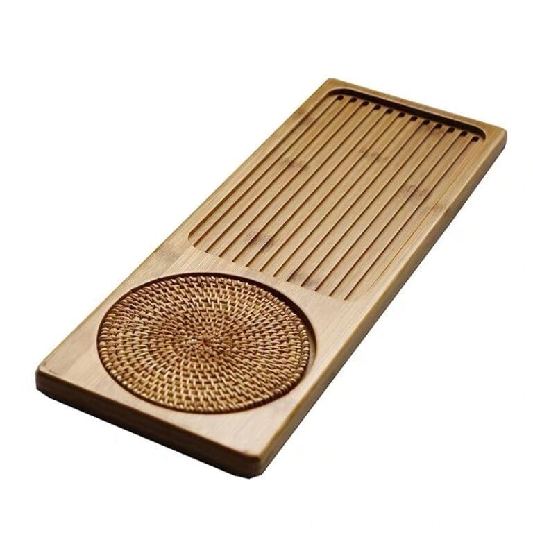 Plateau à thé en bambou de haute qualité, plateau à thé solide chinois, Chahai/Table à thé WF, 25x14x3.5cm 6
