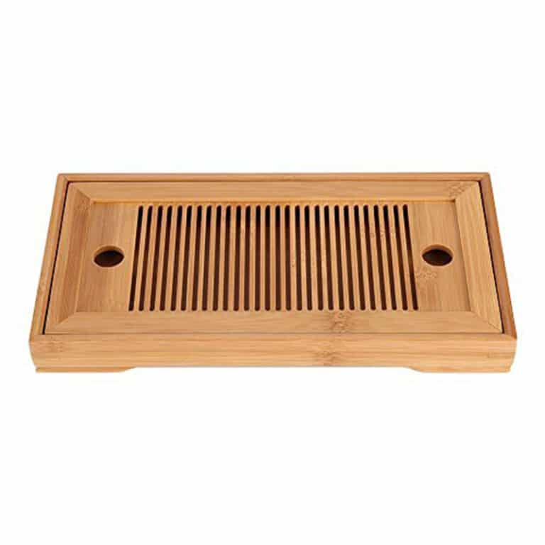 Plateau à thé en bambou de haute qualité, plateau à thé solide chinois, Chahai/Table à thé WF, 25x14x3.5cm 7