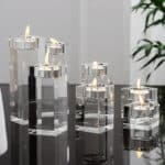 PEANDIM – chandelier pour décoration de maison, idée de mariage K9, centres de Table en cristal, décorations de Bar et de café 3