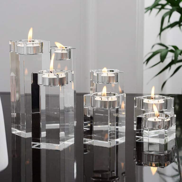 PEANDIM – chandelier pour décoration de maison, idée de mariage K9, centres de Table en cristal, décorations de Bar et de café 3
