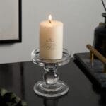 Photophore sur pied en verre 4