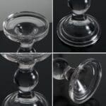 Photophore sur pied en verre 5