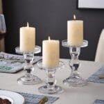 Photophore sur pied en verre 3