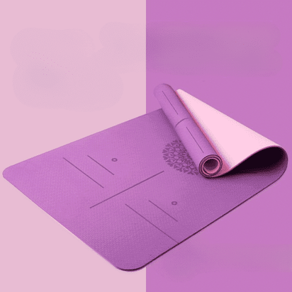 Tapis de yoga avec alignement